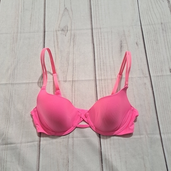 Victoria's Secret Hot Pink Bra Size 32C - Picture 1 of 5